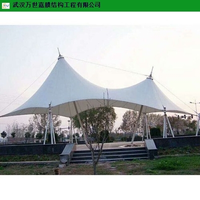 煙臺學校景觀膜結構施工 武漢萬世嘉以誠信服務鑄就美學與功能新地標